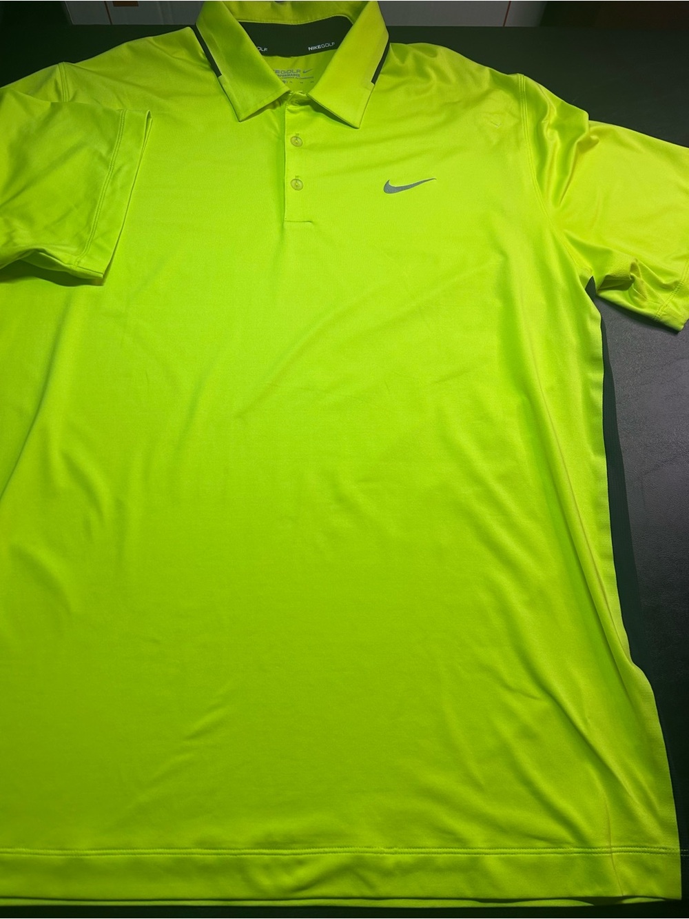 Nike Golf Tour Performance Dri-FIT Polo Men’s XL Volt Lime Green Golf Shirt